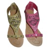 2011 new fashion women sandals with tape threading