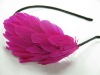 head band, feathered head band