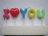Wholesale i love you letter candles