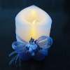 Heart shaped art candle