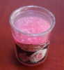 LIAN-19 pillar candle in glass cup