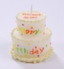 Multi-layer birthday cake candle