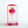 valentine glass candle
