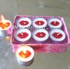 lip shaped tea light candle set