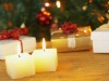 Wholesale white pressed pillar candle