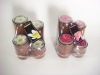 Wholesale flower tealight in wooden holder in shrink pack