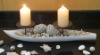 Wholesale Wooden leaf-shaped candholder with 2 iron tray