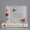 book roll wedding candle