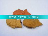 Pencil erasure sea fish Eraser/plastic rubber