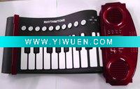 Wholesale 61 keys flexible keyboard piano with MIDI port+2 horns +128 rhythm+128 tambers+30 demo songs+8 percussion