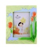 plastic flower photo frame KD522