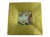 Wholesale 4x4" gold leaf MDF wooden photo frame