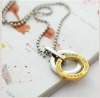 Wholesale 2011 Fashion Titanium Stainless Steel Circle&Round Pendant Nacklace Chains Whloesale Lover Pendant OEM ST001