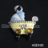 Alloy rhinestone charm, baby-car