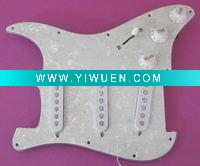 Wholesale Right hand 3S high quality prewired white pearl strat pickguard for electric guitar