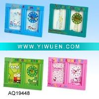 Plastic colorful photo frame with clock