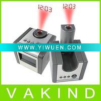 New Night Light LCD Projector Projecting Time Clock