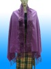 2011 fashion100%wool with a row of rabbit shawl