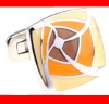 Wholesale Orange-yellow Color Enamel Cufflinks Sets ( NC11-C0072)
