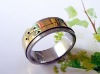 Wholesale gold plated finger ring with pattern body jewelry R28