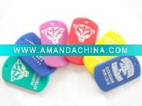Colorful Siliocne Dog Tag