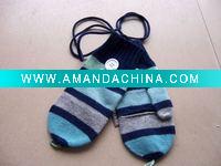 Woolen colorful kniitted gloves