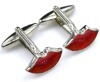 Hot Red Lips Cufflink