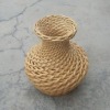 wicker flower vase