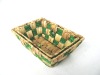 Wholesale Two Pieces Rectangle Water Hyacinth Fruit Holder