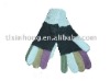 acrylic fashion knitted glove