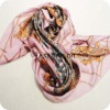 printed silk tippet