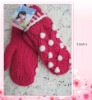 girl's knit gloves
