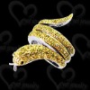 Wholesale Gold animal ring in 925 silver setting CZ stone jewelry
