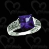 Wholesale 925 silver fashion cz rings jewelry