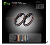Wholesale three colour watersoluble titanium bracelet