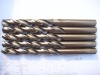 HSS cobalt twist drill bits,fully ground,amber,DIN338