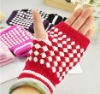 Wholesale fashion cotton glove,knitted glove,ladies' glove,fashion glove
