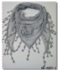 Wholesale Fahion 100% Cotton Lace Triangle Scarf(SE-4207-1)