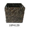 square hyacinth handwoven lundry basket 10F4129