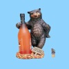 bear wine bottle holder