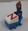 Plants vs zombies polyresin zomboni figurine home decoration