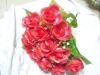 red 18 heads artificial rose flower