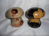 mushroom shape ceramic incense burner