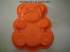 Hot sale Non-stick Silicone cake mold in bear shape
