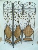 METAL & RATTAN SCREEN - XF34434