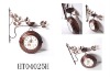 Double sides clock with metal