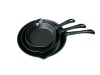 Wholesale three pieces cast iron skillet