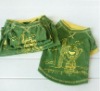 green T-shirts pet clothes