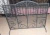iron fireplace screen