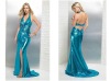 evening gown-halter top with sexy back